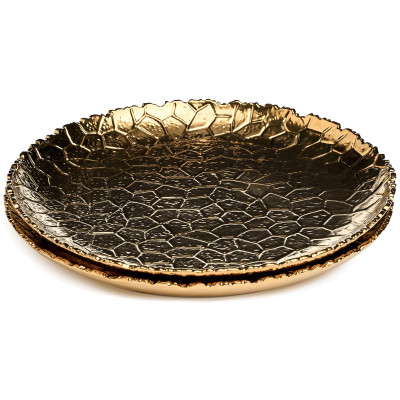 Набор тарелок обеденных "CHARM" 2 шт. 26*2,5 см (золото) LEFARD 779-353-1