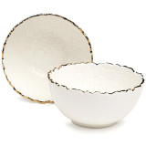 Набор салатников "CHARM" 2 шт. 11*5,5 см 250 мл (с золотой линией) LEFARD 779-355