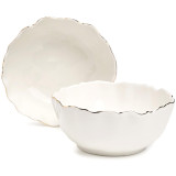 Набор салатников "CHARM" 2 шт. 5*6 см 600 мл (с золотой линией) LEFARD 779-360