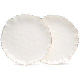 Набор тарелок закусочных "CHARM" 2 шт. 20*3 см (с золотой линией) LEFARD 779-362