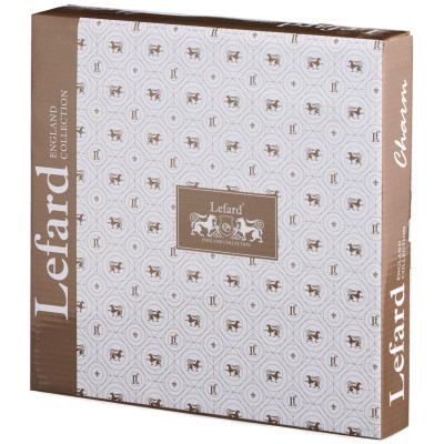 Набор тарелок обеденных "CHARM" 2 шт., 26,5*3 см (с золотой линией) LEFARD 779-363-3