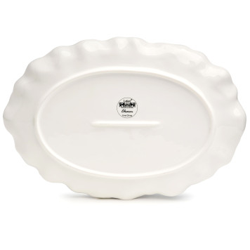 Блюдо овальное "CHARM" 30,5*21*3 см (с золотой линией) LEFARD 779-364-2