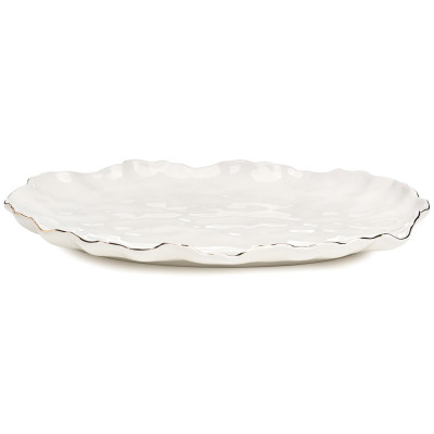 Блюдо овальное "CHARM" 35,5*24*3 см (с золотой линией) LEFARD 779-365-1