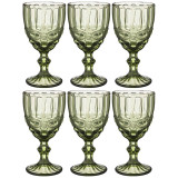 Набор бокалов для вина " СЕРПЕНТИНА" из 6шт. серия " MUZA COLOR" 300мл. / в=17 см (кор=4наб.) LEFARD 781-105
