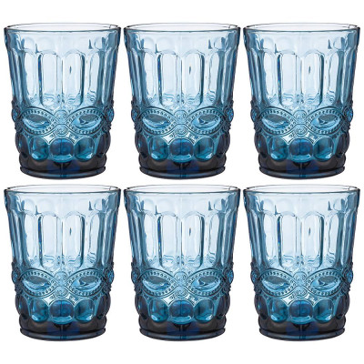 Набор стаканов " СЕРПЕНТИНА" из 6шт. серия " MUZA COLOR" 270мл. / в=10 см (кор=6наб.) LEFARD 781-108