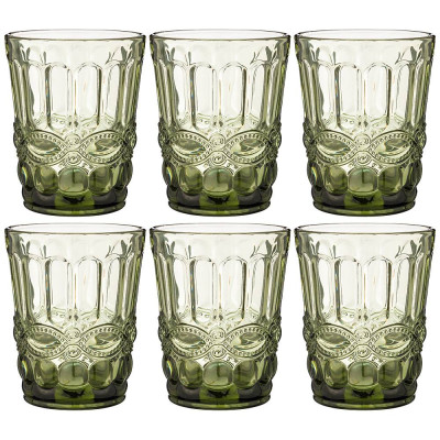 Набор стаканов " СЕРПЕНТИНА" из 6шт. серия " MUZA COLOR" 270мл. / в=10 см (кор=6наб.) LEFARD 781-109