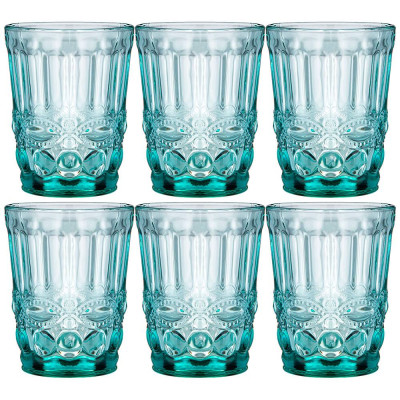 Набор стаканов " СЕРПЕНТИНА" из 6шт. серия " MUZA COLOR" 270мл. / в=10 см (кор=6наб.) LEFARD 781-147