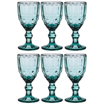 Набор рюмок " СЕРПЕНТИНА" из 6шт. серия " MUZA COLOR" 50мл. / в=10,5 см (кор=16наб.) LEFARD 781-198