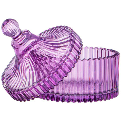 Емкость для хранения с крышкой "BLISS PURPLE", 10*12,5см LEFARD 781-313-1