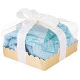 Салфетка махровая "КАМЕЯ" 35х35см, 100% хлопок, мятный , вышивка LEFARD 850-600-62