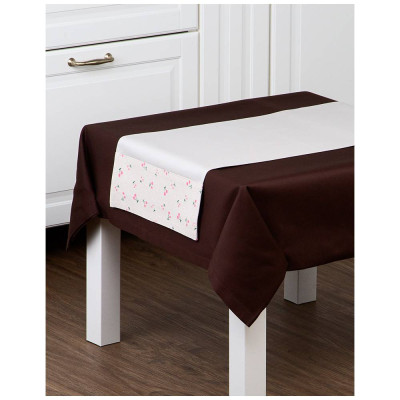 Дорожка " МИНИ. ЯГОДКИ" ,70х30см,100%хлопок, беж, LEFARD 850-603-77