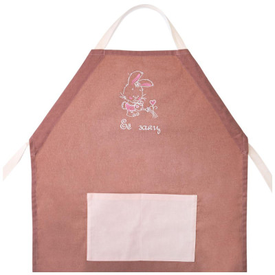 Набор фартуков из 2х-шт " ПАРОЧКА" ,100% х/б ,кофе+ пудра LEFARD 850-605-67-4