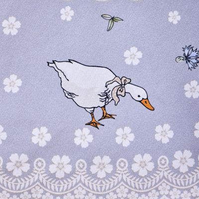 Скатерть круглая "ГУСИ ЛЕГАРД" диаметр=180 см., серый, 100% хлопок, твил, с пропиткой LEFARD 850-710-22-12