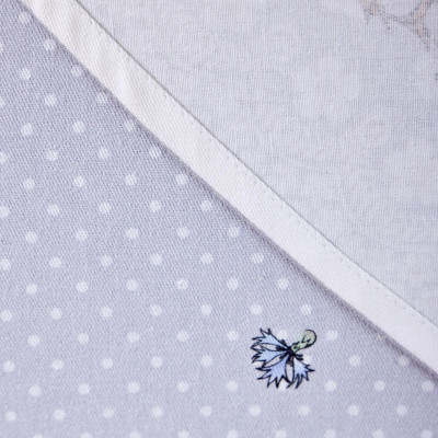 Скатерть круглая "ГУСИ ЛЕГАРД" диаметр=180 см., серый, 100% хлопок, твил, с пропиткой LEFARD 850-710-22-3