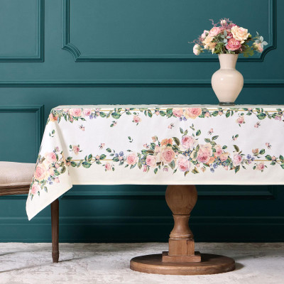 Скатерть "ВИНТАЖ" 140х180 ,кремовый, 100% хлопок с пропиткой,твил LEFARD 850-714-24-6