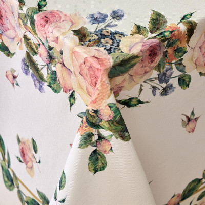 Скатерть "ВИНТАЖ" 140х180 ,кремовый, 100% хлопок с пропиткой,твил LEFARD 850-714-24-9