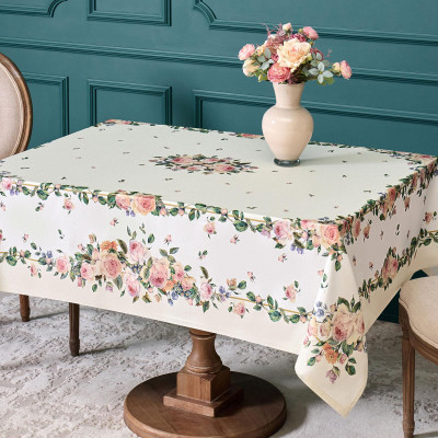 Скатерть "ВИНТАЖ" 140х180 ,кремовый, 100% хлопок с пропиткой,твил LEFARD 850-714-24-3