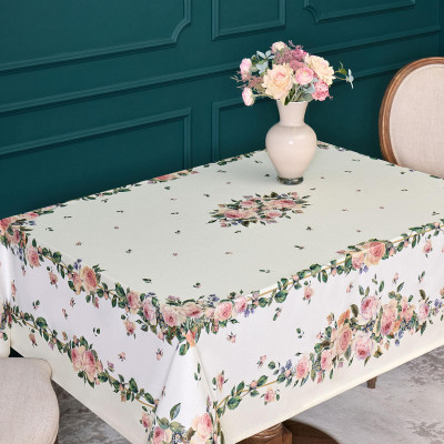 Скатерть "ВИНТАЖ" 140х180 ,кремовый, 100% хлопок с пропиткой,твил LEFARD 850-714-24-4