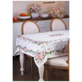 Скатерть "ВИНТАЖ" 160х220 ,кремовый, 100% хлопок,твил с пропиткой LEFARD 850-714-25