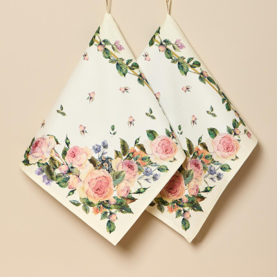 Набор полотенец из 2-х шт " ВИНТАЖ" 40х60 см ,кремовый, 100% хлопок,твил LEFARD 850-714-66