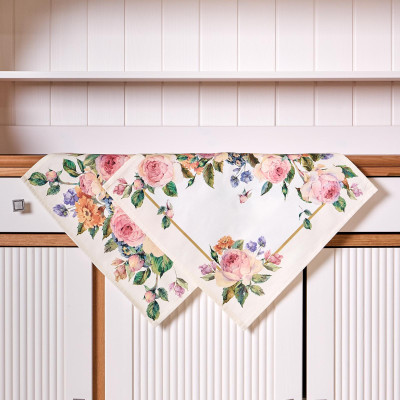 Комплект салфеток из 2-х шт " ВИНТАЖ" 40х40 см ,кремовый, 100% хлопок,твил LEFARD 850-714-81-6