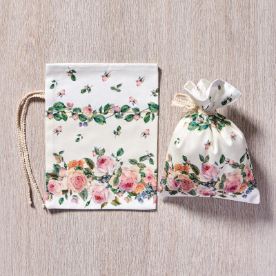 Набор мешочков из 2-х шт "ВИНТАЖ " 17х23см,100% хлопок,бежевый ,твил,пропитка LEFARD 850-714-91-4