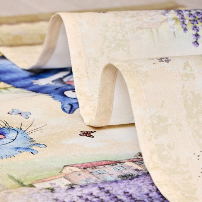 Набор полотенец из 2х шт " СИНИЕ КОТЫ. ЛАВАНДА" ,40х60см, 100% хлопок,твил, беж LEFARD 850-718-62-8