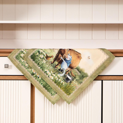 Набор салфеток из 2-х шт " СИНИЕ КОТЫ. ПРО ЛЮБОВЬ" ,40х40см, 100% хлопок,твил, беж LEFARD 850-720-81-9