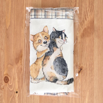 Набор полотенец из 2-х шт " ДРУЖБА" ,40х60см, 100% хлопок, твил LEFARD 850-721-61