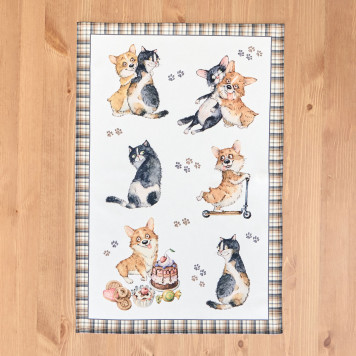 Набор полотенец из 2-х шт " ДРУЖБА" ,40х60см, 100% хлопок, твил LEFARD 850-721-61-4