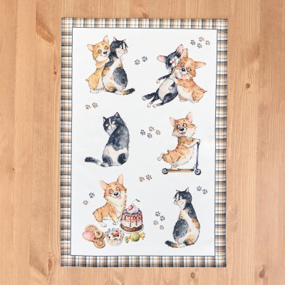 Набор полотенец из 2-х шт " ДРУЖБА" ,40х60см, 100% хлопок, твил LEFARD 850-721-61-4