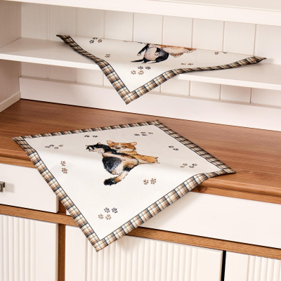 Набор салфеток из 2-х шт " ДРУЖБА" ,40х40см, 100% хлопок,твил, белый LEFARD 850-721-8-9