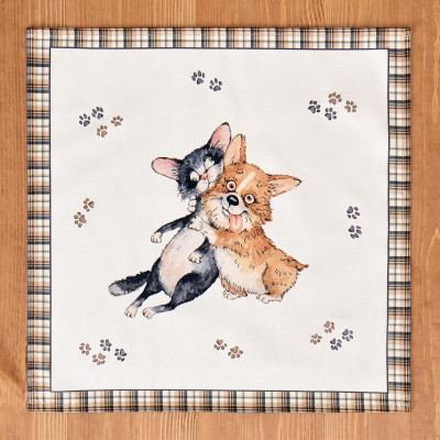 Набор салфеток из 2-х шт " ДРУЖБА" ,40х40см, 100% хлопок,твил, белый LEFARD 850-721-8-3