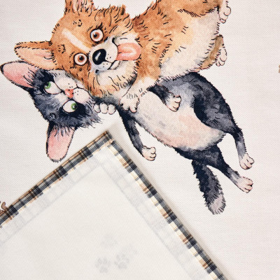 Набор салфеток из 2-х шт " ДРУЖБА" ,40х40см, 100% хлопок,твил, белый LEFARD 850-721-8-4