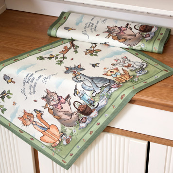 Набор полотенец из 2х шт " ПАЛЬЧИКИ ОБЛИЖЕШЬ" ,40х60см, 100% хлопок LEFARD 850-724-61-9