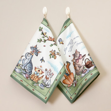 Набор полотенец из 2х шт " ПАЛЬЧИКИ ОБЛИЖЕШЬ" ,40х60см, 100% хлопок LEFARD 850-724-61