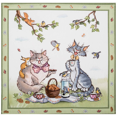 Набор салфеток из 2-х шт " ПАЛЬЧИКИ ОБЛИЖЕШЬ" ,40х40см, 100% хлопок,твил LEFARD 850-724-8-2