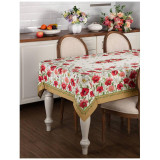 Скатерть "МАКИ" 140х180 ,кремовый, 100% хлопок,твил LEFARD 850-731-21