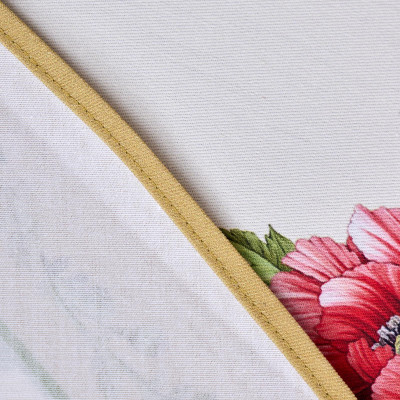 Скатерть круглая "МАКИ" d185см ,кремовый, 100% хлопок,твил с пропиткой LEFARD 850-731-22-3