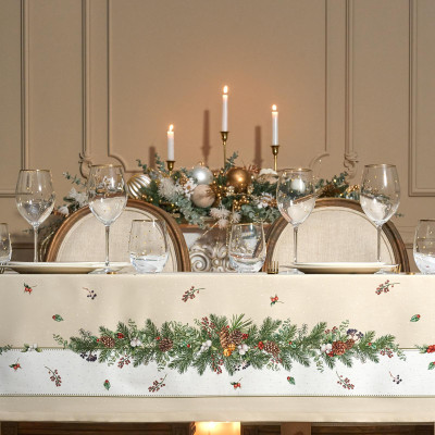 Скатерть "CELEBRATION" 140х300см ,бежевый,100% хлопок с пропиткой,твил LEFARD 850-734-25-3