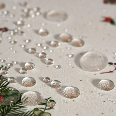 Скатерть " CELEBRATION" 140х110см , бежевый, 100% хлопок с пропиткой, твил, горох LEFARD 850-734-26-13