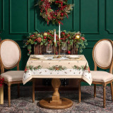 Скатерть " CELEBRATION" 140х110см , бежевый, 100% хлопок с пропиткой, твил, горох LEFARD 850-734-26