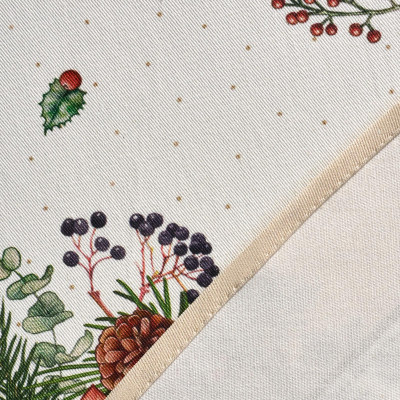 Скатерть круглая "CELEBRATION"150 см ,бежевый, 100% хлопок ,твил горох с пропиткой LEFARD 850-734-27-2