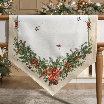 Дорожка на стол "CELEBRATION", 45х145см, бежевый, 100% хлопок,твил LEFARD 850-734-31-3