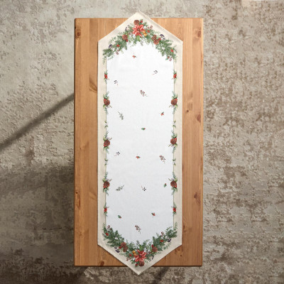 Дорожка на стол "CELEBRATION", 45х145см, бежевый, 100% хлопок,твил LEFARD 850-734-31-4