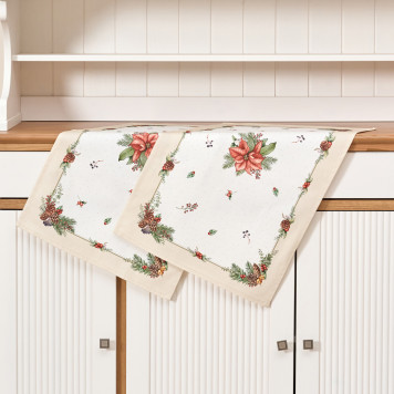 Набор полотенец из 2шт" CELEBRATION" , 40х60см, 100% хлопок, бежевый, твил LEFARD 850-734-61-5