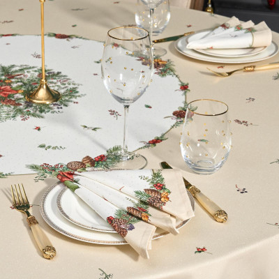 Набор салфеток из 2-х шт " CELEBRATION" , 40х40см, 100% хлопок, бежевый, твил, горох LEFARD 850-734-8-9