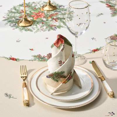 Набор салфеток из 2-х шт " CELEBRATION" , 40х40см, 100% хлопок, бежевый, твил, горох LEFARD 850-734-8-10