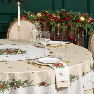 Набор салфеток из 2-х шт " CELEBRATION" , 40х40см, 100% хлопок, бежевый, твил, горох LEFARD 850-734-8-14