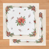 Набор салфеток из 2-х шт " CELEBRATION" , 40х40см, 100% хлопок, бежевый, твил, горох LEFARD 850-734-8